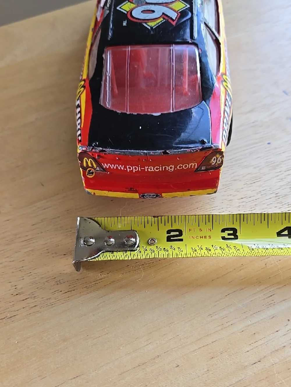 McDonald's Red and Black Race Car Toy - Kids Collectible